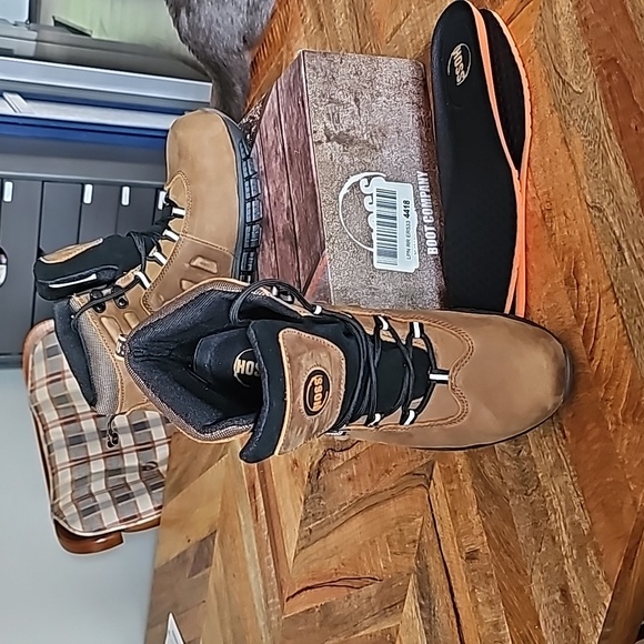 Hoss tan work boots sz 8.5 - Picture 3 of 6